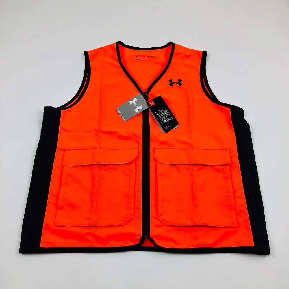 Under Armour Blaze Orange Hunting Vest Boys Youth